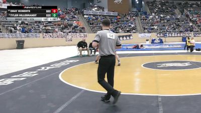 175 lbs Champ. Round 1 - Tyler Hillebrandt, Oldham County vs Dray Roberts, Harrison County