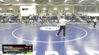 184 lbs Champ. Round 2 - Isaac Cory, Pennsylvania College Of Technology vs Eamon Callaghan, Ithaca