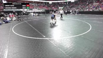 Girls 185 lbs 5th Place Match - Merin Yates, Merrill-Girls vs ARIANNA WEBER, Westfield Area-Girls