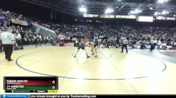 3A 132 lbs Cons. Round 3 - Ty Webster, Fruitland vs Fabian Avalos`, American Falls