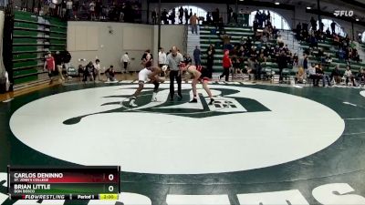 132 lbs Champ. Round 2 - Brian Little, Don Bosco vs Carlos DeNinno, St. John`s College