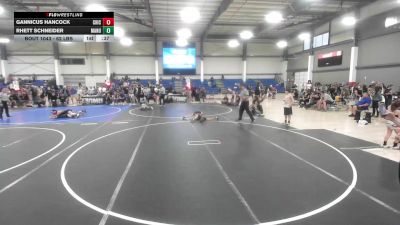 62 lbs Final - Gannicus Hancock, Chickens Wrestling Club vs Rhett Schneider, Manu WC