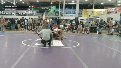 154 lbs Rr Rnd 2 - Keegan Daley, Kraken Red - HSC vs Ashten Haley, Homegrown - HSC