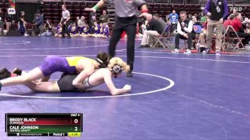 2A-106 lbs Cons. Round 2 - Brody Black, Glenwood vs Cale Johnson, Central DeWitt