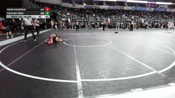 46 lbs Final - Rose Davidson, SlyFox Wr Ac vs Caliyah Cruz, Grindhouse