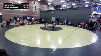 45 lbs Round 1 - Scarlett Gengler, Lionheart Wrestling Club vs Millie Kroul, Challis Blackheart Wrestling Club