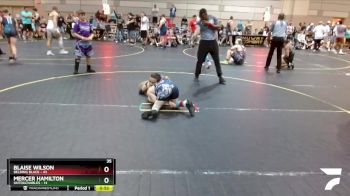 92 lbs Semis & 1st Wrestleback (8 Team) - Mercer Hamilton, Untouchables vs Blaise Wilson, Belding Black