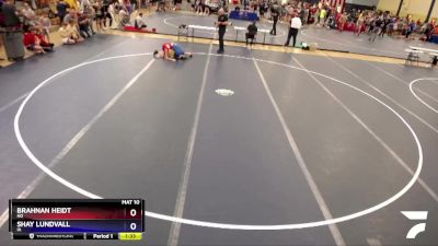 87 lbs Champ. Round 1 - Brahnan Heidt, ND vs Shay Lundvall, IA