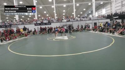 135 lbs Talea Guntrum, Ohio Blue vs Ava Strayer, Indiana Gold