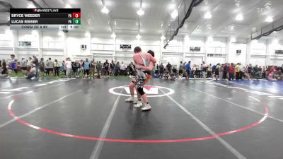 285 lbs Consi Of 8 #2 - Bryce Weeder, PA vs Lucas Risser, PA
