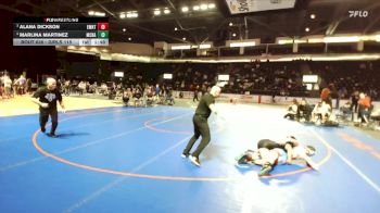 Girls 115 lbs Semifinal - Alana Dickson, Eastmont (Girls) vs Marlina Martinez, McNary