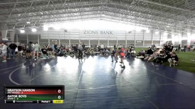 92 lbs Round 3 (4 Team) - Gator Boyd, Idaho 2 vs Grayson Hanson, Mat Demons