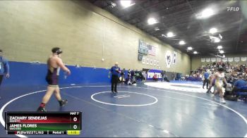 215 lbs Quarterfinal - Zachary Sendejas, Righetti vs James Flores, Western