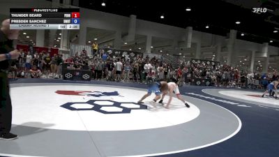 57 lbs Champ. Round 1 - Thunder Beard, Pennsylvania vs Presden Sanchez, DMV RTC