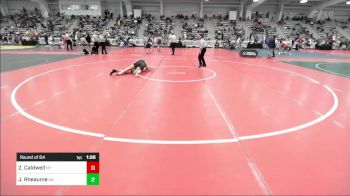 160 lbs Round Of 64 - Zachary Caldwell, NY vs Jake Rheaume, GA