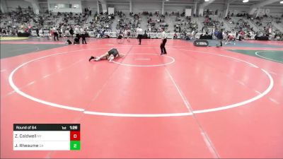 160 lbs Round Of 64 - Zachary Caldwell, NY vs Jake Rheaume, GA