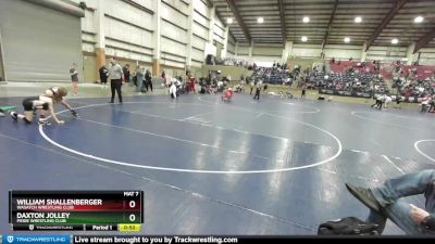 92 lbs Cons. Round 4 - Daxton Jolley, Pride Wrestling Club vs William Shallenberger, Wasatch Wrestling Club