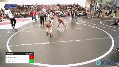 70 lbs Rr Rnd 1 - Aiden Eversole, Cushing Tigers vs Jerald Torres, OKC Saints Wrestling