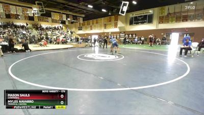 175 lbs Cons. Round 2 - Mason Sauls, Chaparral vs Myles Navarro, Temescal Canyon