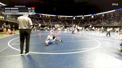 60 lbs Consy 2 - Isaiah Simonds, Bradford vs Mysta Brunson, Erie