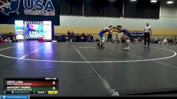 132 lbs Quarterfinal - Jayce Luna, Sebolt Wrestling Academy vs Anthony Harris, The Empire Wrestling Club