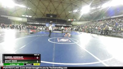 63 lbs Champ. Round 1 - Wyatt Mace, Deer Park Ironman Wrestling Club vs Gabriel Gonzalez, Lake Stevens Wrestling Club