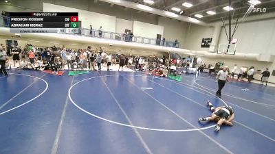 132 lbs Cons. Round 3 - Abraham Meraz, Canyon View Falcons vs Preston Rosser, Canyon View Falcons