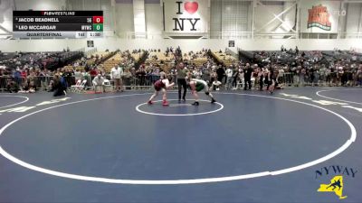 142 lbs Quarterfinal - Leo McCargar, Malone Youth Wrestling Club vs Jacob Beadnell, 518 Grapplers