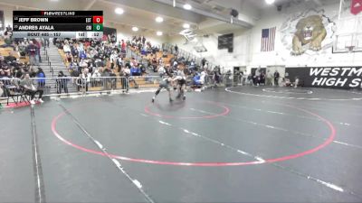 157 lbs Cons. Round 3 - Jeff Brown, Estancia vs Andres Ayala, Costa Mesa