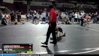 74 lbs Quarterfinal - David Pino, Adams City Wrestling vs Larsen Butterfield, Inland Northwest Wrestling Training Center