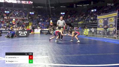 66 lbs Round Of 16 - Charlotte Lavorerio, Springfield Township vs Reba Ziegler, Manheim