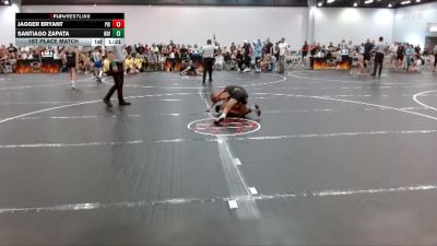 90 lbs 1st Place Match - Santiago Zapata, Woodland Wrestling vs Jagger Bryant, Prime Wrestling