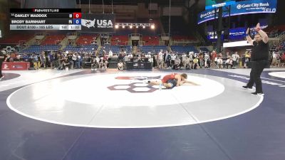 165 lbs Cons. Rd Of 16 - Oakley Maddox, ID vs Brody Barnhart, PA