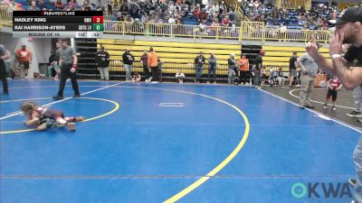 35 lbs Round Of 16 - Hadley King, Bartlesville Wrestling Club vs Kai Harrison-Ayers, Silvaback Training Center LV