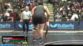 285 lbs Cons. Semi - Ian Kuehl, McKendree vs Ryan Herman, Maryville (MO)