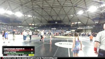 38-41 lbs Cons. Semi - Ember Gittins, Hoquiam Jr. Grizzly Wrestling Club vs Christopher Monson Iii, Mat Demon Wrestling Club