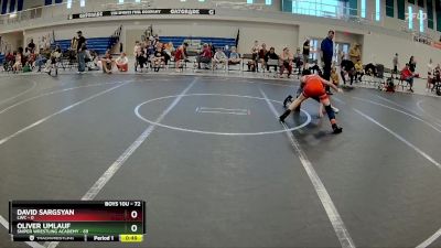 72 lbs Semifinal - Oliver Umlauf, Sniper Wrestling Academy vs David Sargsyan, LWC