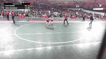 80 lbs 3rd Place Match - Clay Kasper, Kimberly Wrestling Club vs Reed Akkerman, Wisconsin Rapids