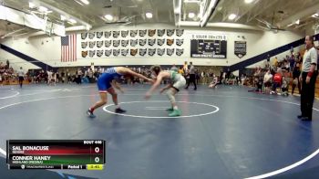 132 lbs Cons. Semi - Sal Bonacuse, Revere vs Conner Haney, Highland (Medina)
