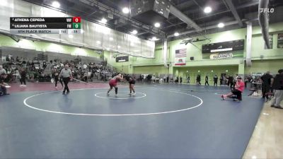 235 lbs 5th Place Match - Liliana Bautista, FREMONT vs Athena Cepeda, Van Nuys