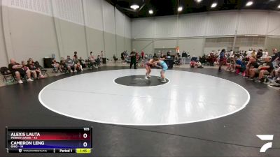 105 lbs Round 1 (8 Team) - Alexis Lauta, Pennsylvania vs Cameron Leng, Ohio