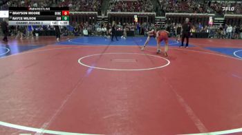 123 lbs Champ. Round 3 - Brayson Moore, Team Real Life vs Rayce Wilson, Cougar Club Wrestling
