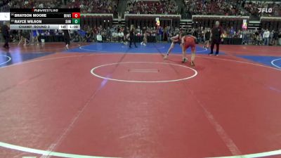 123 lbs Champ. Round 3 - Brayson Moore, Team Real Life vs Rayce Wilson, Cougar Club Wrestling