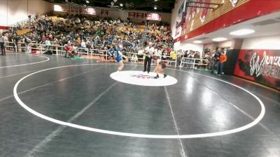102-112 lbs Semifinal - Marcella Flannery, Worland Middle School vs Hailey Abarca, CY Middle School