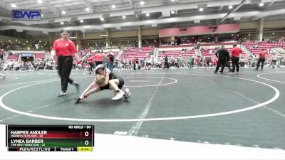 50 lbs Cons. Semi - Harper Andler, Ogden`s Outlaws vs Lynea Barber, The Best Wrestler