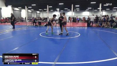 119 lbs Quarterfinals (8 Team) - Greyson Music, Pennsylvania Blue vs Christian Nelson, North Carolina