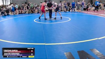 132 lbs Semifinal - Cristian Garcia, Sunnyside Ironman Wrestling vs Sawyer Keinonen, Newberg High School Wrestling