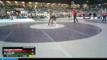 132 lbs Finals (8 Team) - Guilliano Guerrero, 5A Hillsboro vs Bo Zurcher, 5A Silverton