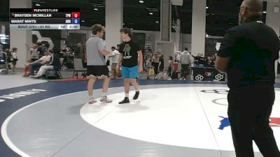 51 kg Champ. Round 1 - Brayden McMillan, Team Prestige Wrestling vs Marat Mints, Arete Wrestling Academy