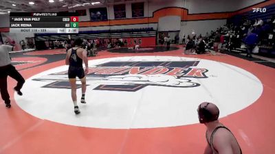 125 lbs Champ. Round 2 - Jack Reina, Augustana College vs Jase Van Pelt, Cornell College